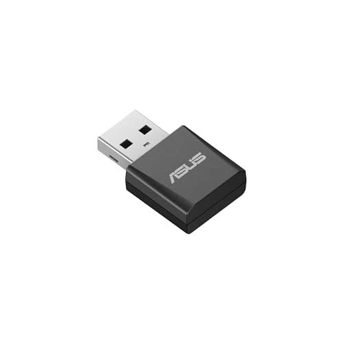 ASUS USB-BE92 Nano, Adattatore USB Tri Band BE6500 WiFi 7 (802.11be), Banda 6GHz, Plug and Play, Compatibile con Windows 10 e 11, Advanced Network Security, Ideale per Gaming e Streaming, Nero