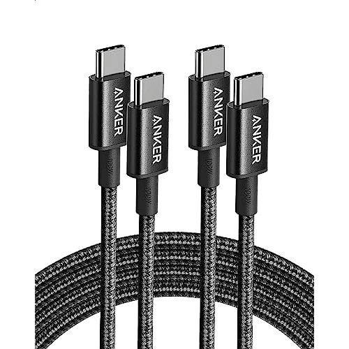 Offerta a tempo: ANKER Cavo USB C, 100W 333 Cavo USB Type-C, Confezione Doppia, Potenza di Ricarica Rapida Adatta per iPhone 17, 17 16 Pro/plus, MacBook Pro, iPad Pro 2025/Air 4, Galaxy S21, Pixel, Switch(1,8m+1,8m) - 24% da 13.99 € a 10.59 €