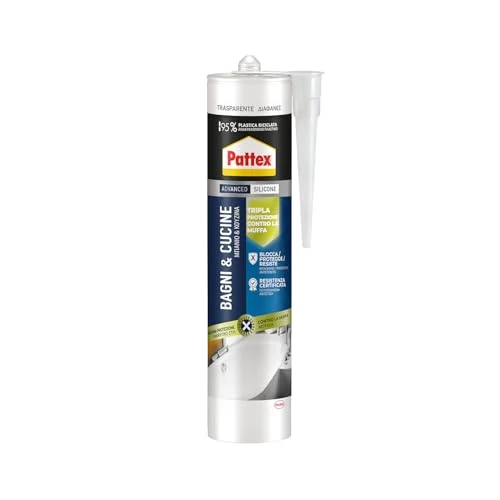 PATTEX Badezimmer & Cucine Premium Dichtstoff, transparent, 280 ml