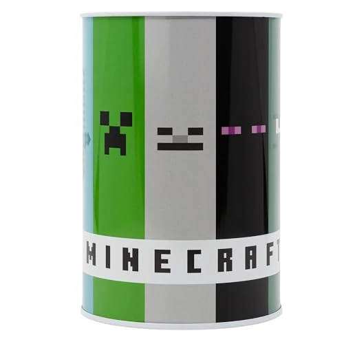 Offerta a tempo: Salvadanaio per bambini in metallo |Minecraft - 59% da 9.74 € a 3.99 €