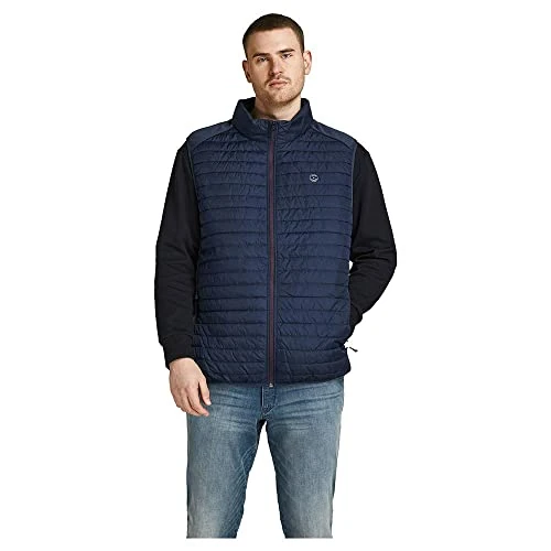 Offre limitee: JACK & JONES JJEMULTI Bodywarmer Collar PS Gilet matelassé, Blazer Bleu Marine, XXXXXXL Homme de 59.99 EUR a 39.99 EUR (economie 33%)