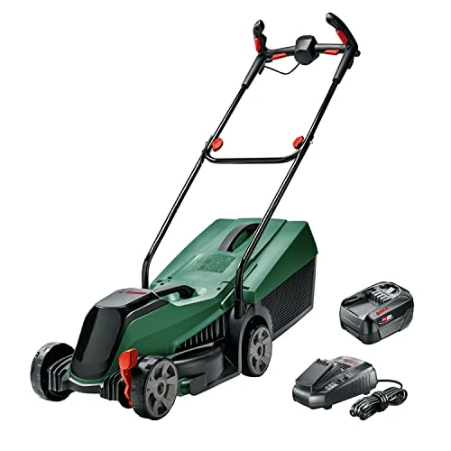 Offerta a tempo: Bosch Home and Garden Rasaerba a batteria CityMower 18V-32-300 (18 Volt, 1 batteria, larghezza di taglio: 32 cm, rasa fino a 300 m², in confezione di cartone) - 32% da 309.99 € a 209.99 €