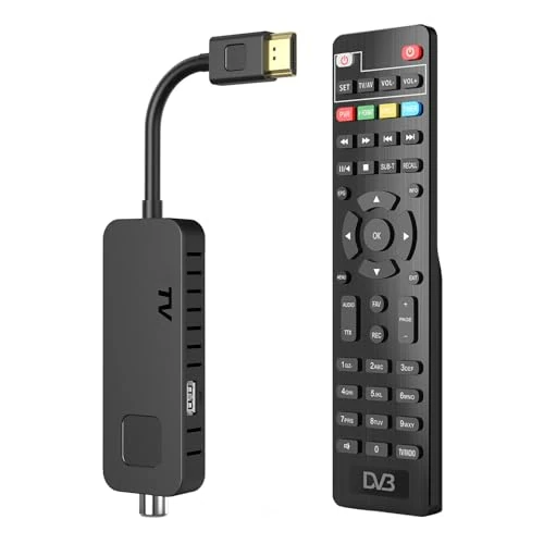 Dcolor Digitale terrestrische decoder 2026, HDMI Full HD DVB-T2, mini