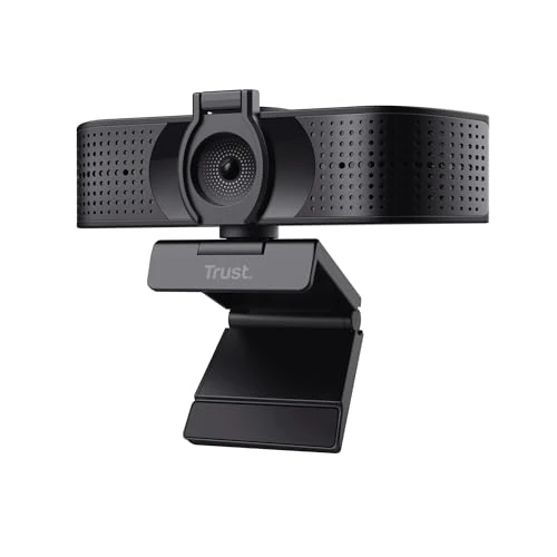 Tijdelijke aanbieding: Trust Teza 4K Ultra HD Webcam, 3840x2160, met 2 Microfoons en Autofocus, 30 FPS, USB Plug & Play, Webcam voor Teams, Zoom, Skype, PC, Laptop, Mac, Macbook - Zwart van 77.99 EUR naar 77.99 EUR (korting 0%)