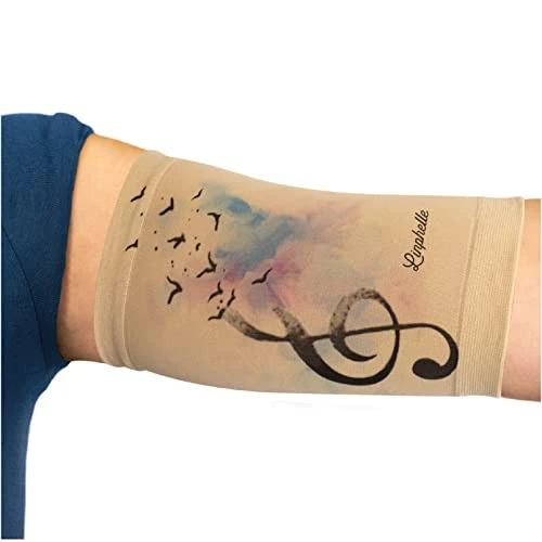 Oferta limitada: Linphelle Protector PICC Brazo en Microfibra - Cubre PICC Line Transpirable y Cómodo, Ideal como Protector Cateter Picc, Medidor De Glucosa, Tattoos y Heridas, Clave de Violín, Tamaño Pequeño de 15.90 € a 15.90 € (ahorro 0.00%)