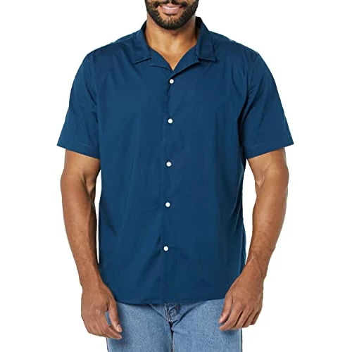 Offre limitée : Amazon Essentials Chemise de Vacances pour Homme, Coupe Standard, Bleu Marine, Taille S de 12.95 € à 12.95 € (0.00% de remise)