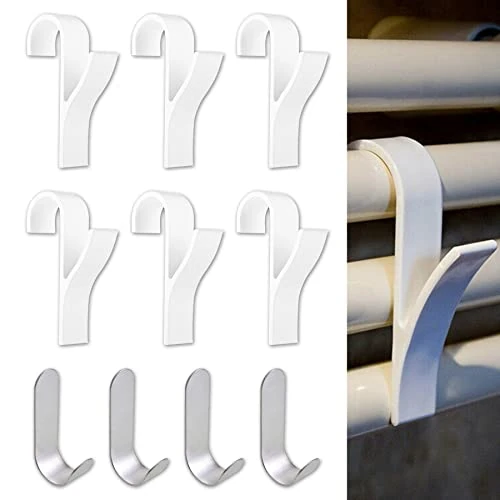 Traumarkeu Handdoekhaken voor badkamer, 6 stuks, haken voor handdoeken, 4 stuks, zonder boren, voor handdoeken, waterdicht, van roestvrij staal