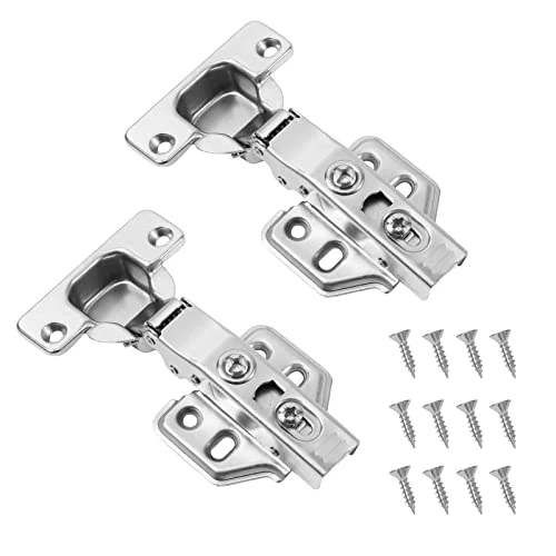 Offre limitée : Vinabo 2PC 110 Degré Complètement Recouvrante Charnieres avec Amortisseur Intégré Mécanisme de Fermeture Automatique Charnière, pour Armoires de Porte Cuisine, Inachevée de 7.99 € à 7.99 € (0.00% de remise)