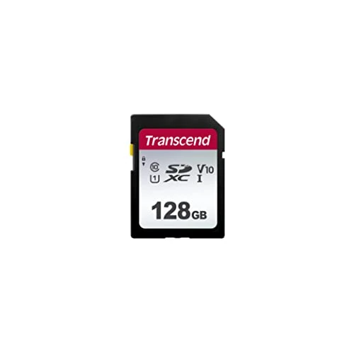 Transcend Highspeed 128 GB SDXC karta pamięci UHS-I U3, Video Speed Class V30 do 4K Ultra HD TS128GSDC300S-E2