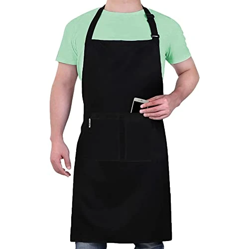 Zeitlich begrenztes Angebot: LEFUNDA® Kochschürze Wasserdicht Schürze mit 3 Taschen Verstellbare Grillschürze mit langen Bändern Küchenschürze für Männer Damen Küche BBQ Restaurant Café Backen von 8.99 € auf 8.99 € (0.00% Rabatt)