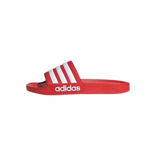 adidas Unisex Adilette Shower Slides, Vivid Red/Cloud White/Vivid Red, 4 UK