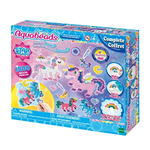Limited offer: Aquabeads Mystic Unicorn Set, Complete Arts & Crafts Bead Kit for Children - Over 1,500 Beads, Three Keychains and Display Stand from 24.99 EUR to 24.99 EUR (save 0%)