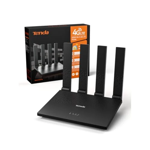 Oferta limitowana: Tenda Router 4G z kartą SIM (4G03 Pro V2.0), modem LTE Cat4, Wi-Fi N300, LAN/WAN, 4 składane anteny, wtyczka i odtwarzanie, obsługa 32 urządzeń, przenośny router do kamperów, domków wiejskich i z 221.74 zł na 221.74 zł (oszczędź 0.00%)