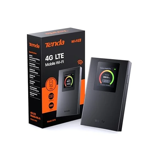 Limited offer: Tenda MF6 – Portable Mobile 4G SIM Router, WiFi Cat4 WiFi 6 AX300, MiFi 4G with 2100mAh Rechargeable Battery, USB-C Port, WPA3, Color Display, Charge with Power Bank, Nano SIM, Plug and Play from 69.99 EUR to 50.99 EUR (save 27%)