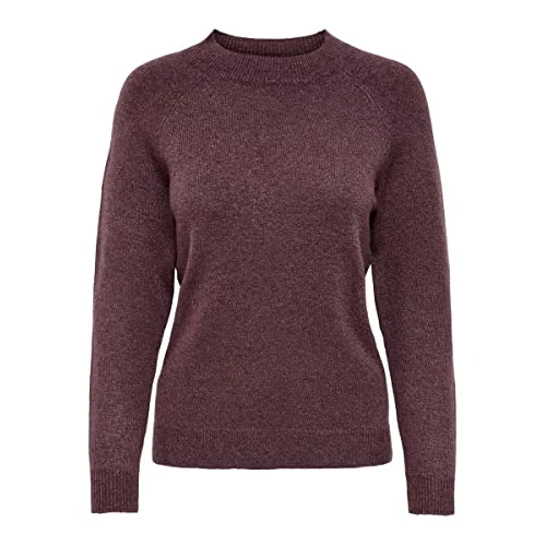 Only dames Onlrica Life L/S trui Knt Noos, Rose Bruin/Detail:w. Melange, S