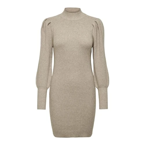 Only Donen's ONLKATIA L/S Knt Noos Dress, Mocha Meringue/Dettagli: W. Melange, XL