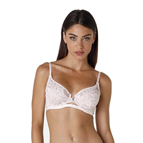 Lovable Reggiseno con Ferretto in Pizzo Riciclato e Tulle, Coppe Taglio a 3, Sostegno, Eleganza e Sensualità, Anniversary Lace Donna