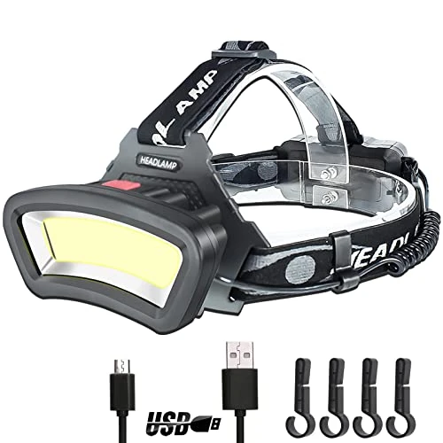 Offerta a tempo: DARKBEAM Lampade da testa frontale COB Proiettore LED con luce rossa - 36% da 27.99 € a 17.78 €