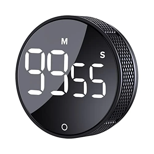 Oferta limitowana: Zegar kuchenny, duży LED, magnetyczny cyfrowy odliczanie, timer, wizualny timer, prosty dla dzieci i seniorów, nauczycieli i do sali lekcyjnej, zadań domowych, gotowania, fitnessu, pieczenia(czarny) z 89.00 zł na 89.00 zł (oszczędź 0.00