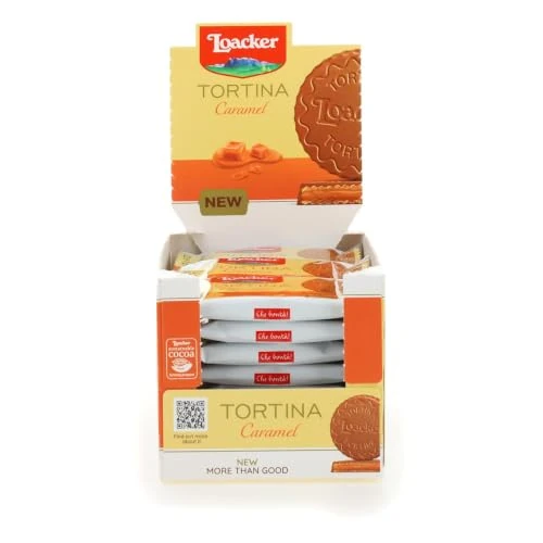Offerta a tempo: Loacker, Tortina Caramel, Wafer con Caramello, 24 monoporzioni da 21g - 50% da 20.49 € a 10.24 €