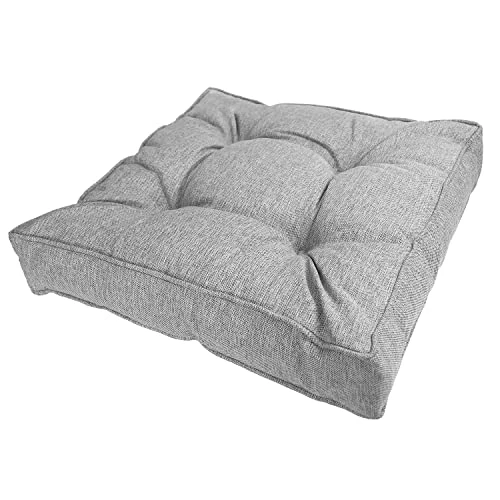Offerta a tempo: POKAR Cuscini per Divano Cuscini Sedie Cuscini di Seduta Cuscino Lounge da Esterno per mobili e Arredamento da Giardino 50x50x10 cm, Grigio - 0.00% da 28.99 € a 28.99 €