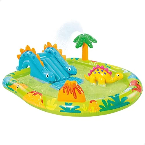 Offerta a tempo: Intex 57166NP - Piscina Gonfiabile Play Center Dinosauri, Vinile, Multicolore, 191x152x58 cm - 23% da 32.49 € a 24.90 €