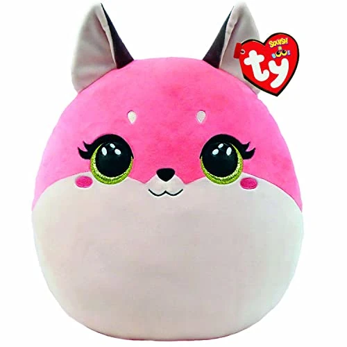 TY Toys - Squish a Boo Fox Roxie - 31 CM, Pink, TY39323