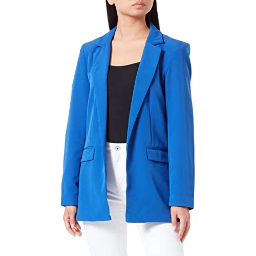 Offerta a tempo: PIECES Pcbozzy Ls Loose Blazer Noos Bc Blazer, Blu (Mazarine Blue), XL Donna - 0.00% da 24.29 € a 24.29 €