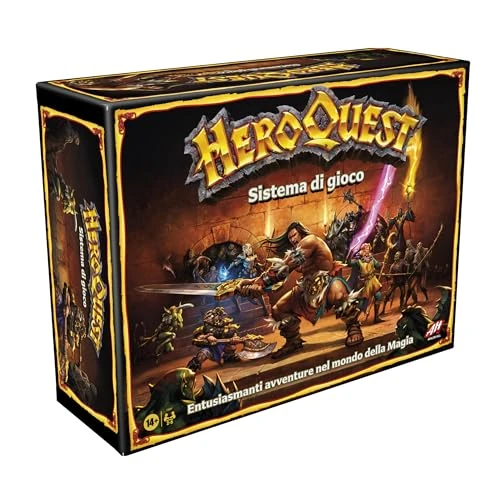 Limited-time offer: Monopoly - Avalon Hill, Heroquest, Dungeon Crawler Fantasy Adventure Game with Over 65 Thumbnails, aged 14 and up, for 2-5 Players (Italian Version), Multi-coloured,F2847803 from 116.62 £ to 116.62 £ (save 0.00%)