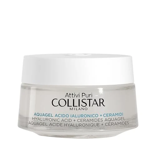 Offerta a tempo: Collistar Aquagel Acido Ialuronico + Ceramidi, Crema-gel Idratante Liftante in Profondità con 4 Pesi Molecolari, Lifta e Minimizza le Rughe, Preserva l'Equilibrio del Microbioma Cutaneo, 50ml - 49% da 49.00 € a 24.80 €
