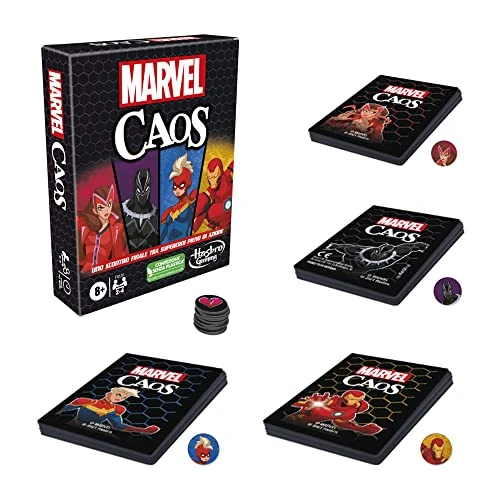 Oferta limitada: Hasbro Gaming, Marvel Caos - Juego de Cartas con superhéroes Marvel, Divertido Juego para familias a Partir de 8 años, Juego rápido y fácil de Aprender de 6.40 EUR a 6.40 EUR (ahorro 0%)