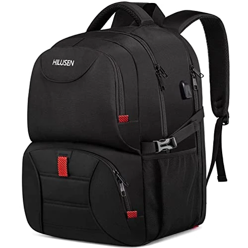 Oferta limitada: Mochila Hombre Grande 50L,Mochila Portatil 17 Pulgadas Mochila Negro de 38.39 € a 25.47 € (ahorro 34%)