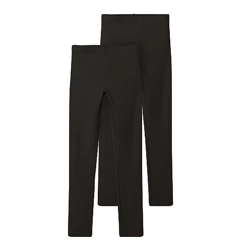 NAME IT Fille Nkfvivian 2p Noos Leggings, Black/Pack:packed With Black, 86-92 EU