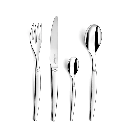 Lou Laguiole 251300AF14C71 Jet - Servizio di posate da 24 pezzi