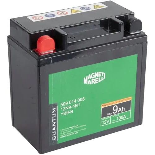 Offerta a tempo: Quantum Energy Magneti marelli batteria moto e scooter 9AH 12V 100A tecnologia AGM sigillata polo positivo sinistro - 17% da 32.80 € a 27.18 €