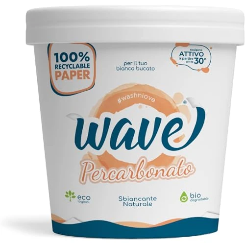 Offerta a tempo: Wave Washing Percarbonato - Sbiancante Naturale - 100% PLASTIC FREE - 1 kg - 100 lavaggi - 0.00% da 17.50 € a 17.50 €