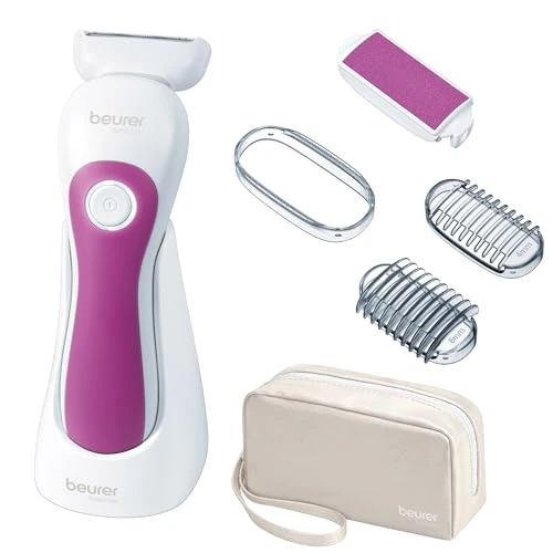 Offerta a tempo: Beurer HL 36 Rasoio Wet&Dry Utilizzabile Anche Sotto la Doccia, con Luce LED e Accessori Peeling - 18% da 54.99 € a 45.08 €