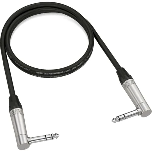 Zeitlich begrenztes Angebot: Behringer GIC-90 4SR Gold Performance 0,90 m Instrumenten-Patchkabel mit rechtwinkligen 1/4"-TRS-Anschlüssen von 10.99 € auf 5.92 € (46% Rabatt)