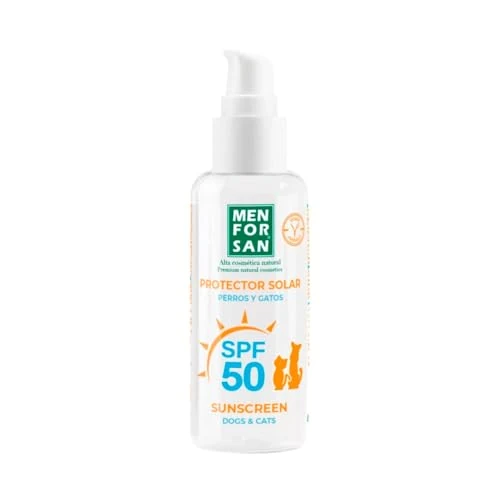 Oferta limitada: MENFORSAN Protector Solar Factor 50 para Perros y Gatos | Hidrata y Protege | Resistente al Agua | Protege de los Rayos del Sol | 60ml de 16.46 EUR a 11.45 EUR (ahorro 30%)