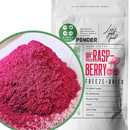 Offerta a tempo: Polvere di Lamponi Disidratati | Frutta Liofilizzata In Polvere | Lamponi Liofilizzati Vegan Lamponi Essiccati | Frutti di Bosco Disidratati Frutti Rossi Freschi Polvere | Freeze Dried Raspberry - 9% da 10.95 € a 10.00 €