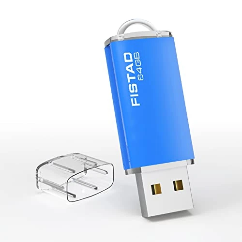 USB Stick 64GB, Thumb Drive Memory Stick 64GB Pen Drive USB 2.0 64GB Flash Drive voor PC, Tablet, Computer Data Storage (blauw)