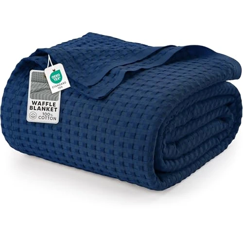Offerta a tempo: Utopia Bedding DuvetVerture in rilievo in cotone 300 GSM (Marino - 228 x 182 cm), piumone morbido, leggero e traspirante per tutte le stagioni - 0.00% da 29.97 € a 29.97 €