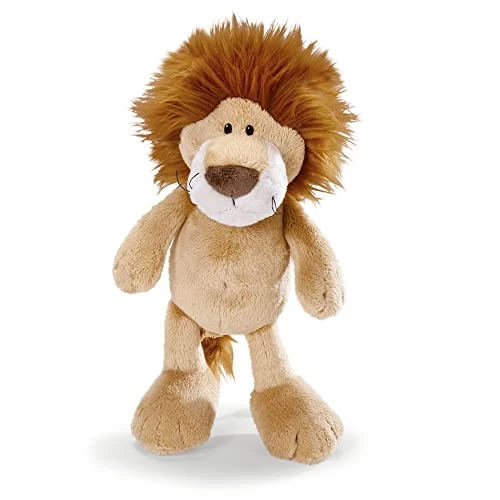 NICI 48390 25 cm plush toy for girls, boys & babies - fluffy stuffed toy lion for playing, collecting & cuddling - cozy cuddly toy, beige