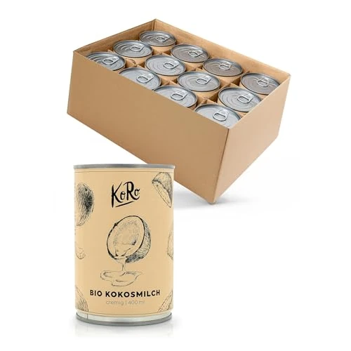 Tijdelijke aanbieding: KoRo - Bio kokosmelk 12 x 400 ml van 25.60 € naar 25.60 € (0.00% korting)