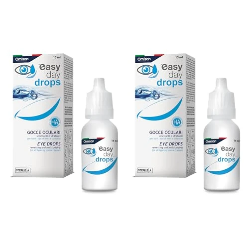 Offerta a tempo: Easy Day Drops 3in1 - Collirio Sterile Idratante, Rinfrescante, Umettante. Con Acido ialuronico. Ideale per lenti a contatto - 2 x 15 ml - 6% da 11.99 € a 11.22 €