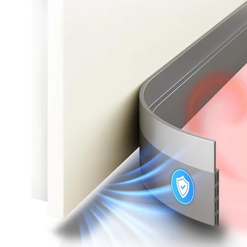Offerta a tempo: SilverRack Paraspifferi porta blindata Premium - Paraspifferi sottoporta - 1x1m Grigio - Paraspiffero Isolante dal Freddo Ideale per l'Isolamento Acustico - Paraspiffero per Porta d'Ingresso - 46% da 11.99 € a 6.48 €