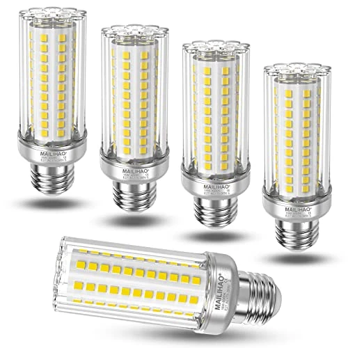 Oferta limitada: Bombilla LED E27 16W LED Maíz Bombillas Blanco Neutro 4000 K,120W~150W Incandescente Bombilla Equivalentes, ángulo 360,Edison tornillo bombillas,No regulable Lámpara LED, 5 unidades de 23.99 € a 23.99 € (ahorro 0.00%)