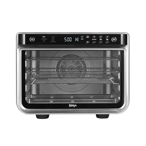 Offerta a tempo: Ninja Foodi Forno Multifunzione 10 in 1, Fornetto Elettrico Portatile da Piano di Lavoro, 10 Funzioni, Friggere ad Aria, Arrostire, Grigliare, Disidratare, Riscaldare, Argento/Nero, DT200EU - 27% da 299.99 € a 219.99 €
