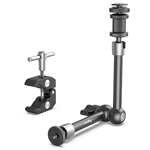 Limited offer: SMALLRIG 11'' Magic Arm with Super Clamp, 1/4''-20 Threaded Articulating Arm with Cold Shoe Mount for Monitor, LED Light, Microphone - 3726 from 22.89 EUR to 19.00 EUR (save 17%)