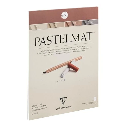 期間限定オファー: クレールフォンテーヌ パステルマット No.7 ブロック 30x40cm 12枚 360g/m² アシッドフリー 中性紙 パステル 鉛筆 色鉛筆 Clairefontaine cf96054 通常価格 12650.00 JPY セール価格 12650.00 JPY (割引 0%)
